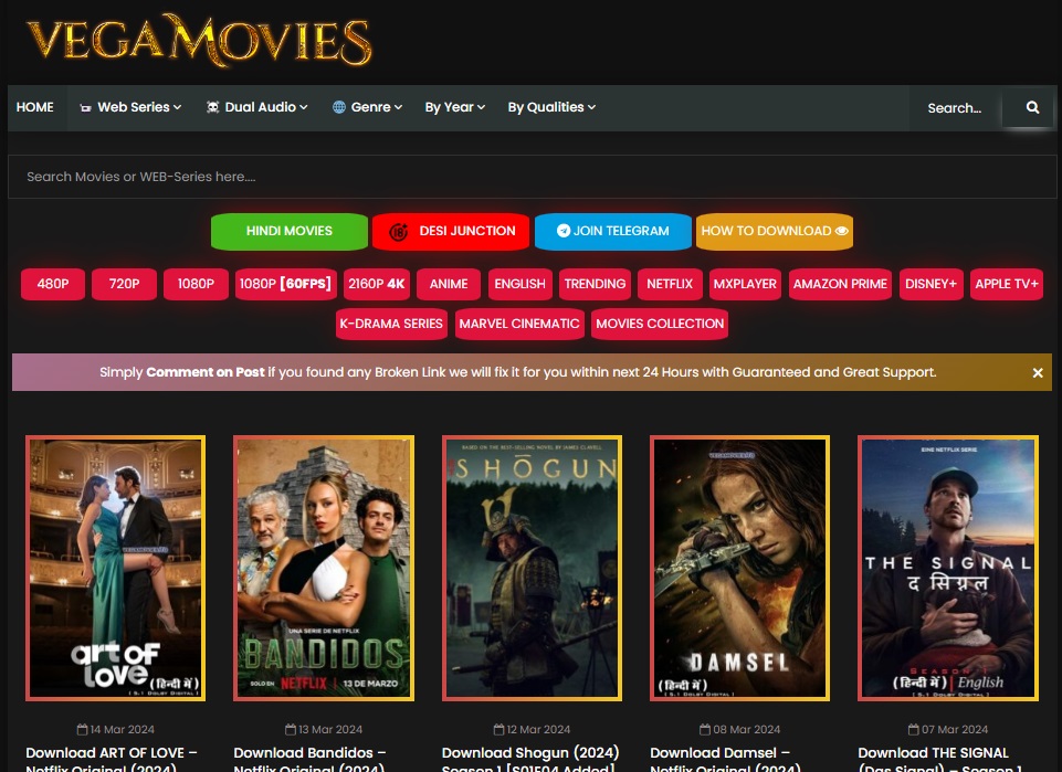 How to Safely Stream Movies and TV Shows on Vegamovies.stores